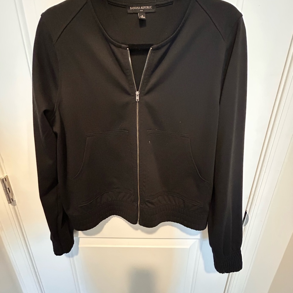 Banana Republic Women's Black Bomber Jacket
